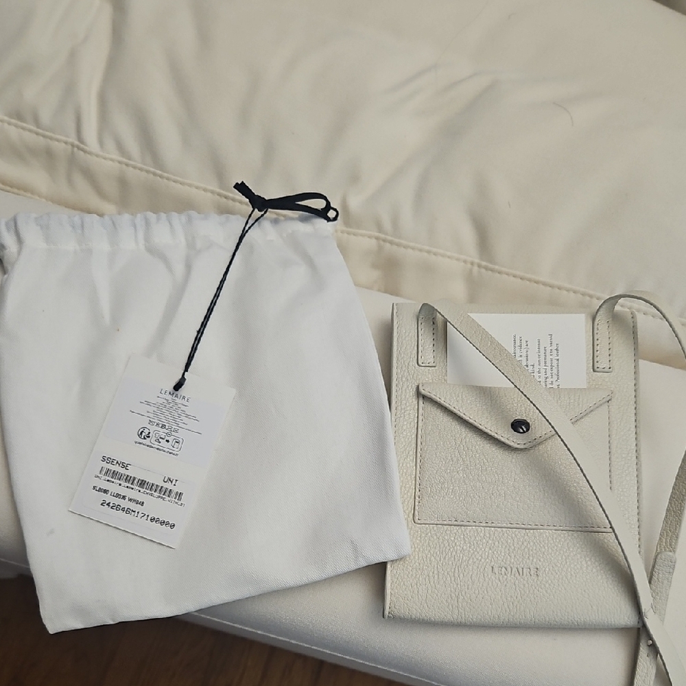 Lemaire White Leather Crossbody Bag